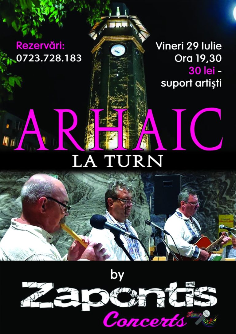 Trupa de muzica folk Arhaic va concerta la Turnul cu ceas