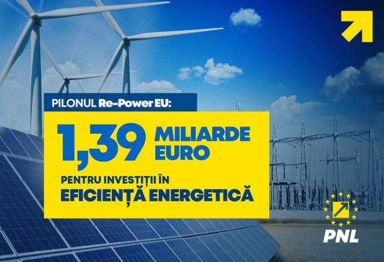 Dan MOTREANU: „România va primi 1,39 miliarde de euro pentru investiții în eficiența energetică și îmbunătățirea infrastructurii energetice”