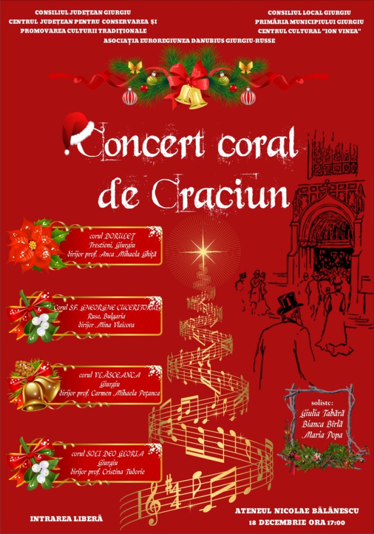 Invitație la un excepțional concert coral de Crăciun