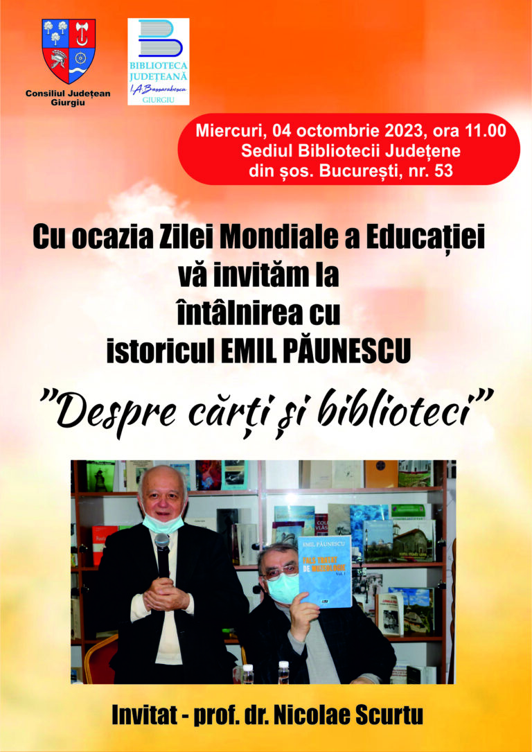 4 octombrie – Ziua mondială a EDUCAȚIEI