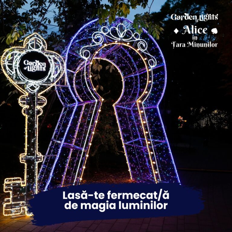 Faceți un cadou copiilor și în același timp dumneavoastră, mergând la ”Garden Lights”, în Grădina Botanică din București! Fiți personaje de poveste, într-o lume de basm!