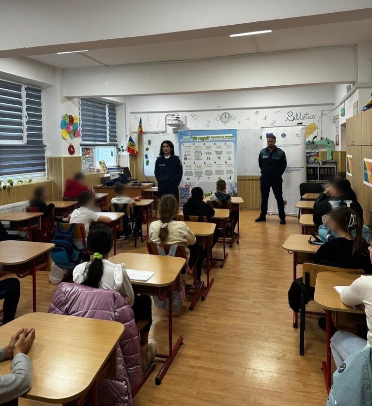 Acțiune pe tema Siguranței în unitățile de învățământ din Giurgiu, desfășurată la Școala „Martiri Brâncoveni”