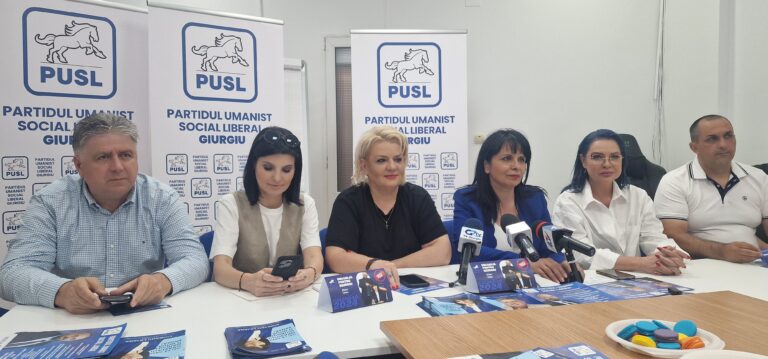 O parte a conducerii centrale a PUSL, a fost joi prezentă la Giurgiu, într-o conferință de presă, în care a mulțumit pentru prestația sa, candidatei la Primăria Municipiului, Liliana CIOBANU.