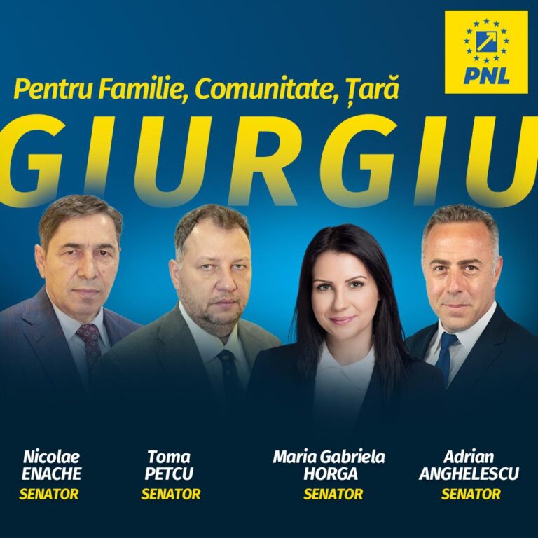 Candidații pentru Senatul României din partea Partidului Național Liberal Giurgiu!