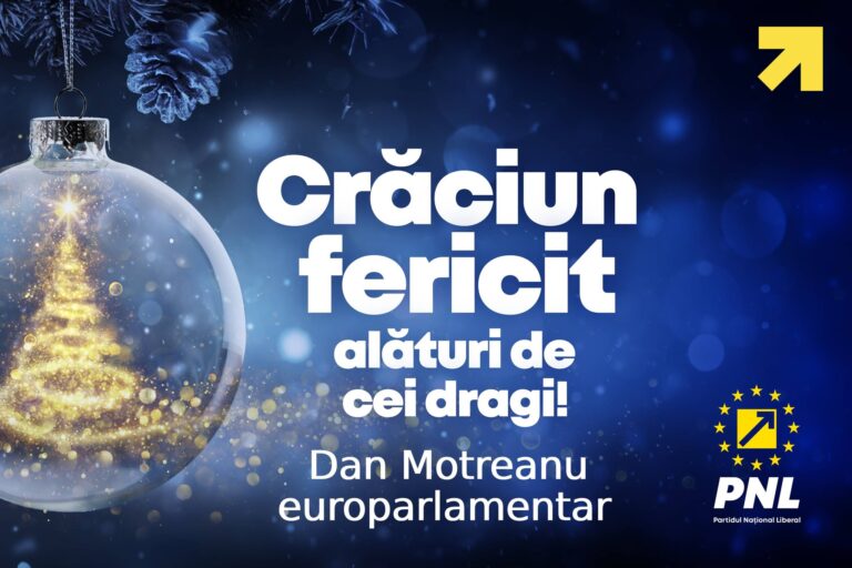 Mesaj de Crăciun din partea europarlamentarului Dan Motreanu