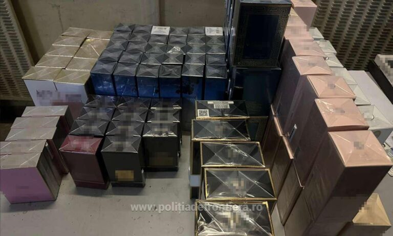Polițiștii de Frontieră din Giurgiu descoperă produse contrafăcute într-un autocar care circula pe ruta Istanbul