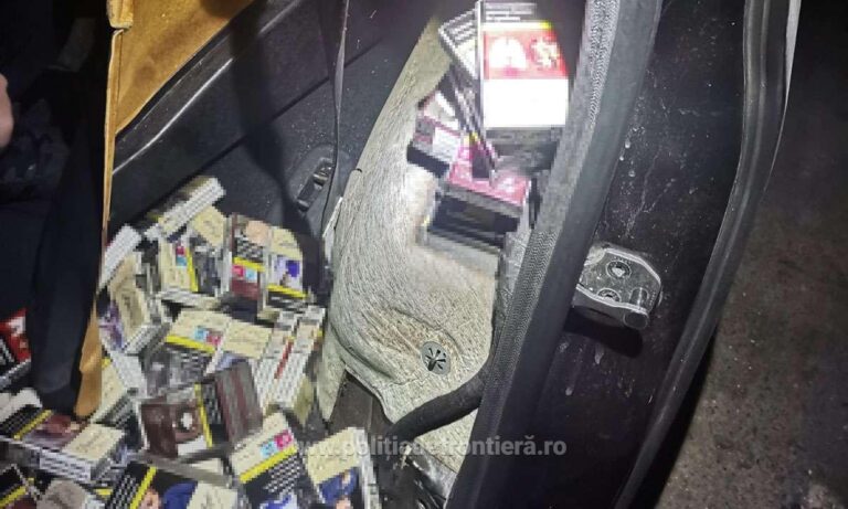 Descoperire la frontiera Giurgiu: 6.600 de țigarete nedeclarate găsite într-un autoturism condus de un cetățean bulgar