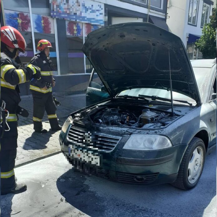 incendiu autoturism Giurgiu