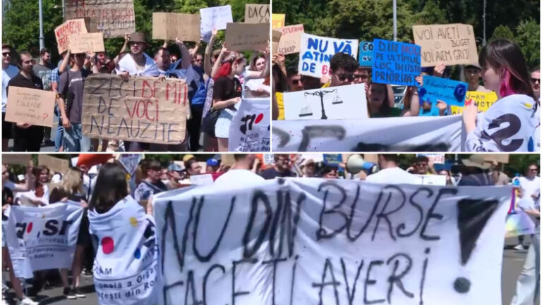 Guvernul vrea să diminueze bursele studenților! Aceștia vor să protesteze în stradă împotriva acestei măsuri…