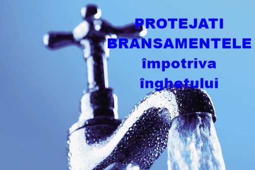 APA SERVICE SA Giurgiu – Important de știut :  Măsuri necesare protejării branșamentelor, ÎMPOTRIVA ÎNGHEȚULUI!