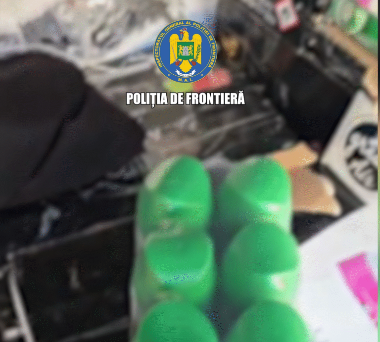Bunuri de peste 120.000 lei, ridicate de polițiștii de frontieră giurgiuveni, dintr-un autocar, șoferul fiind posesorul acestor obiecte…  (VIDEO)
