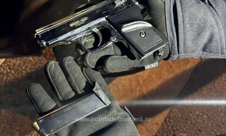 Armă neletală, descoperită de polițiștii de frontieră la un șofer bulgar