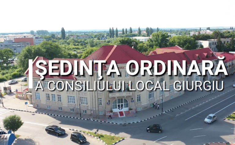 Proiectul ORDINII de ZI a ȘEDINȚEI ORDINARE a CONSILIULUI LOCAL al municipiului Giurgiu, din data de 26 martie 2026
