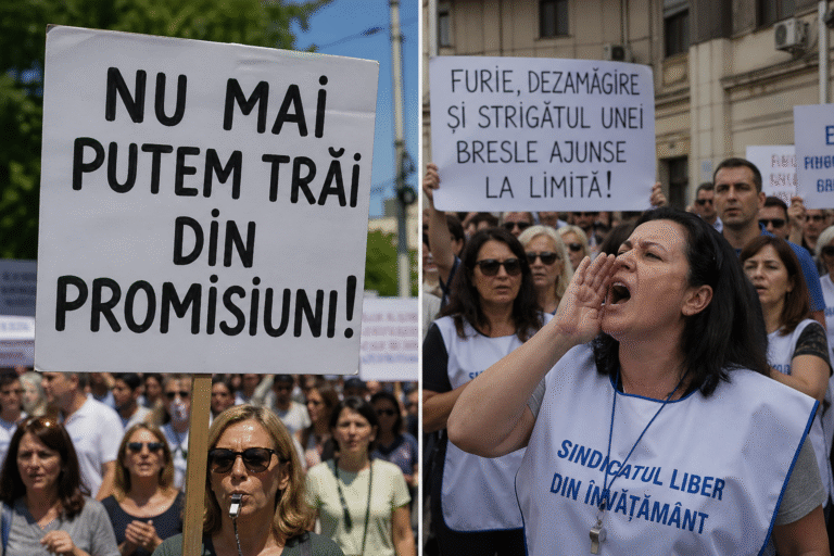 „Nu mai putem trăi din promisiuni!” Profesorii decid dacă opresc școala: furie, dezamăgire și strigătul unei bresle ajunse la limită