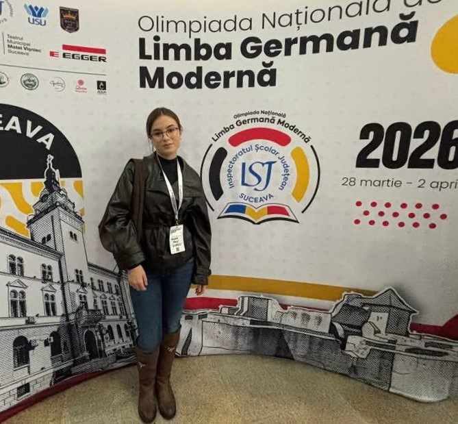 IȘJ Giurgiu: Un nou succes al elevilor giurgiuveni Alexia Țone a obținut aur la Olimpiada Națională de Limba Germană