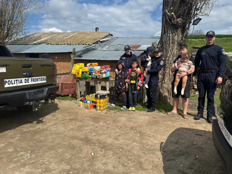 De Paște polițiștii de frontieră din Giurgiu au fost din nou solidari cu familiile nevoiașe…!