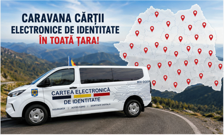Caravana mobilă pentru noile cărți electronice de identitate ajunge în județul Giurgiu. Prefectura duce serviciile direct în comune