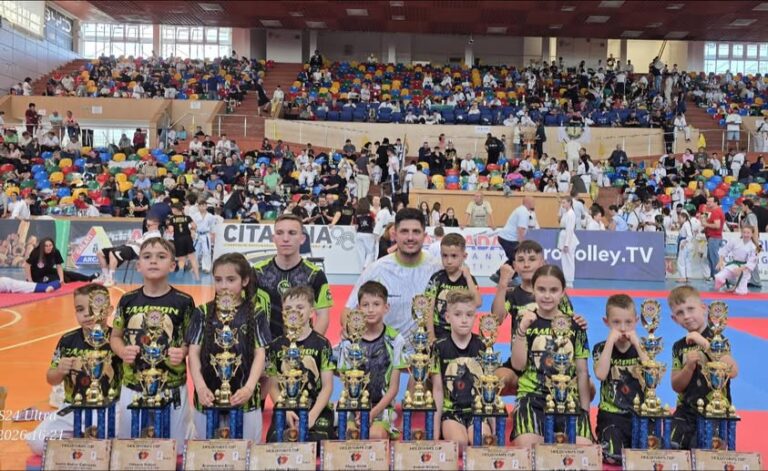 „Fabrică de campioni” la Giurgiu! Antrenorul Eduard Ingeaua transformă „Alpha Fighters Academy” într-un nume de temut în karate-ul românesc