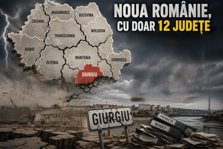 Noua Românie, cu doar 12 județe, ar însemna pentru Giurgiu un adevărat cutremur administrativ!