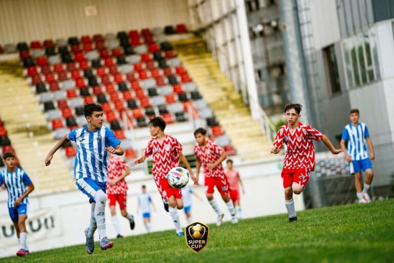 Super Cup Giurgiu reunește zeci de copii din România și Bulgaria într-un turneu de fotbal juvenil