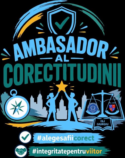 Elevii din 6 licee giurgiuvene intră în a V-a ediție a concursului de educație anticorupție –  „Alege să fii corect!”