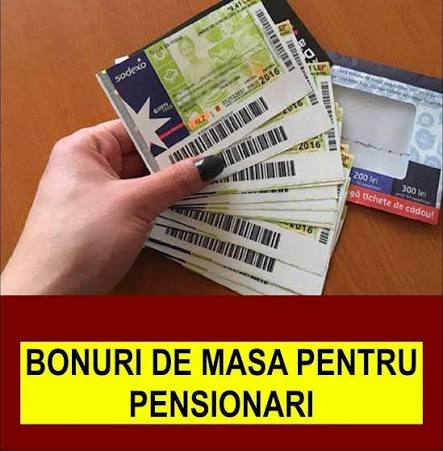 PROIECT.Peste 4,5 milioane de pensionari ar putea primi lunar tichete de masă de 300 de lei