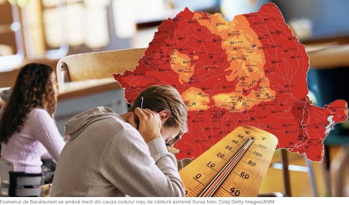 Programul examenului de  BAC 2026 a fost modificat din cauza codului roșu de caniculă. Toți absolvenții de liceu vor susține proba la matematica sau istorie miercuri, 1 iulie