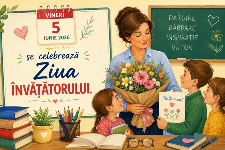 Mesajul primarului localității Florești-Stoenești, Dumitru Constantin, cu ocazia Zilei ÎNVĂȚĂTORULUI: „Educația este temelia unui viitor mai bun!”