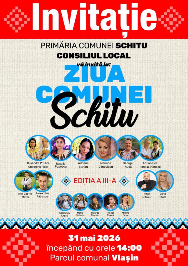 Prefectul Ion Ghimpețeanu, alături de comunitatea din Schitu la cea mai mare sărbătoare a comunei (Galerie FOTO)