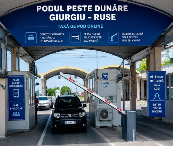  Taxa de pod se va plăti online, iar cozile către Ruse (Bulgaria), ar putea deveni istorie