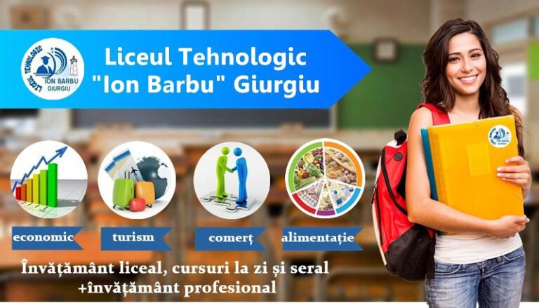 Oferta educațională a Liceului „Ion Barbu” din Giurgiu,  pentru anul de învățământ 2026-2027