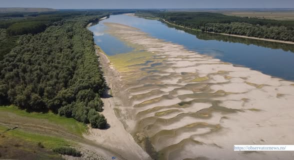 Dunărea se apropie de minime istorice. În unele zone, fluviul poate fi traversat la pas: Reactorul 1 de la Centrala Nucleară Cernavodă a fost oprit! Situația la Giurgiu…