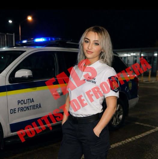 Poliția de Frontieră atenționează publicul privind postările de pe conturi care folosesc numele Cristina Anghel: persoana respectivă nu este polițist de frontieră!