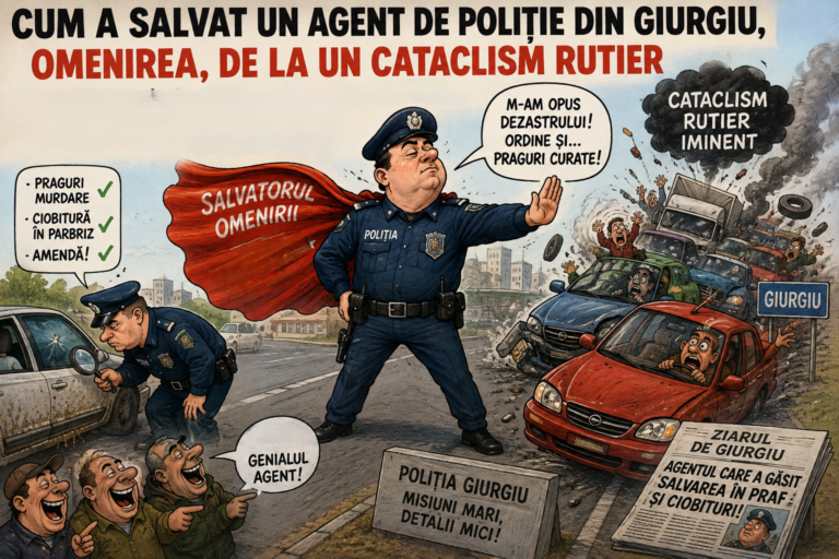 Operațiunea „Creanga și Rugina”: Cum a salvat un agent de Poliție din Giurgiu, omenirea, de la un cataclism rutier