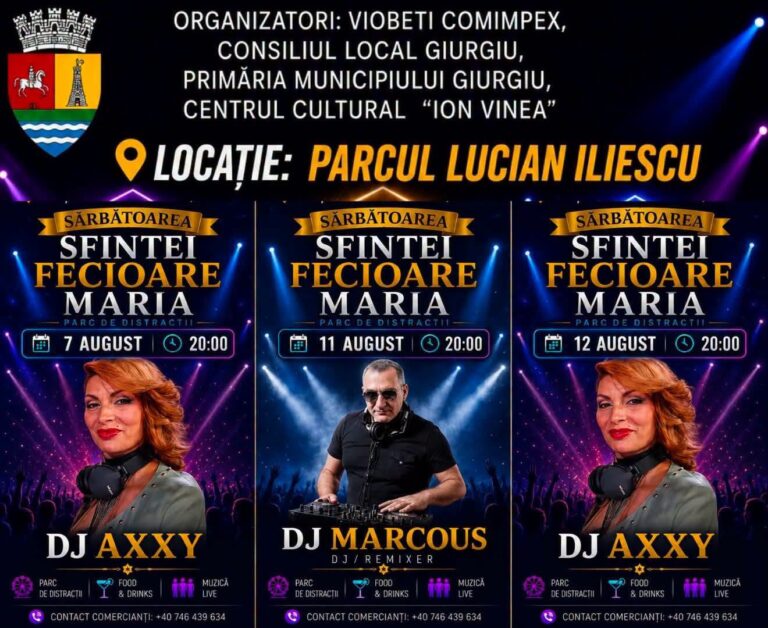 Ce poți să vezi în această seară la bâlciul din municipiul Giurgiu. Cine va urca pe scenă…