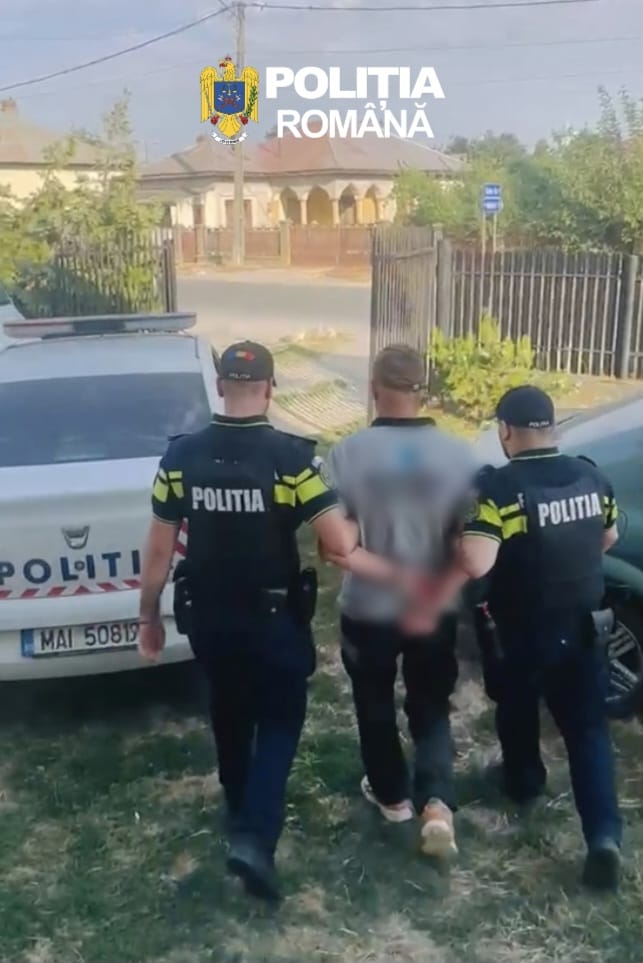 Un bărbat din Ogrezeni, județul Giurgiu, a fost reținut  după ce și-a lovit cu o sticlă în cap, un consătean