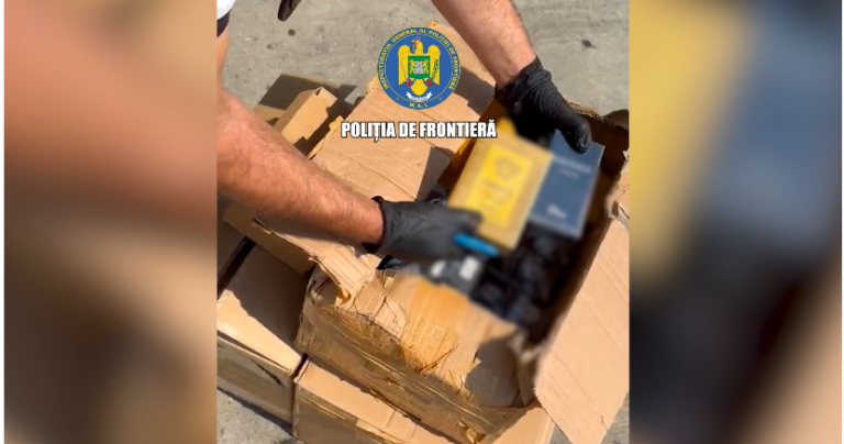 Haine, parfumuri de 254.000 lei și țigări de 64.500 lei – confiscate de polițiștii de frontieră giurgiuveni. Cui aparțineau bunurile…(VIDEO)