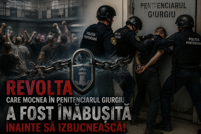 Revolta care mocnea în Penitenciarul Giurgiu a fost înăbușită înainte să izbucnească! Liderii răzmeriței, transferați de urgență