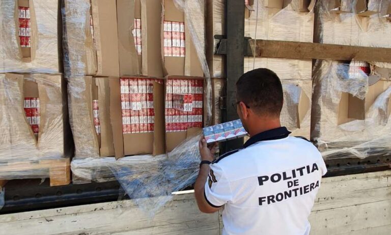 Solidaritatea României, pusă la încercare: un ucrainean a fost arestat la Giurgiu încercând să treacă o cantitate uriașă de țigări de contrabandă!