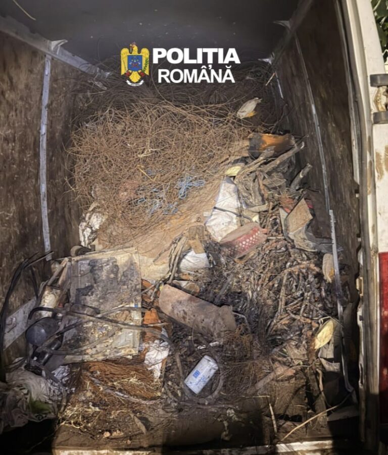 O utilitară a fost indisponibilizată de către polițiștii giurgiuveni. Vezi de ce…