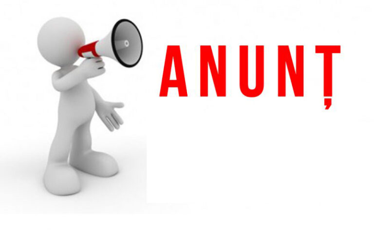 ANUNȚ PUBLIC