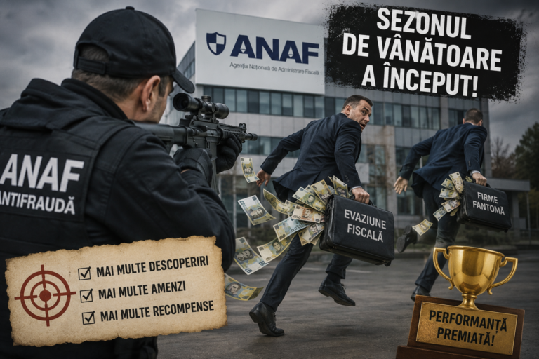ANAF a deschis sezonul de vânătoare la „evazioniști”. Inspectorii care prind mai mulți, vor fi recompensați.Controalele fără rezultate pot aduce tăieri de salarii