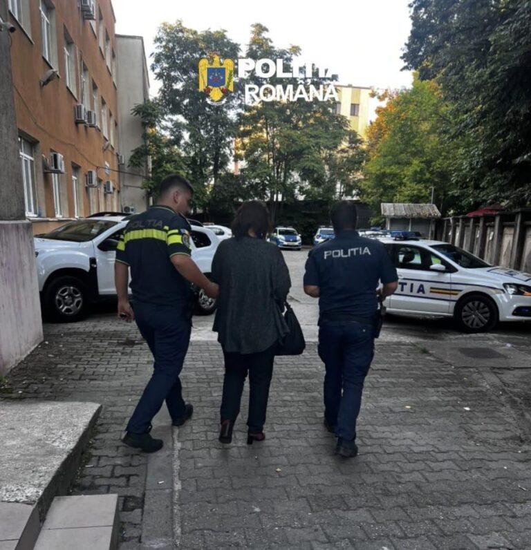 O femeie din municipiul Giurgiu, reținută de Poliție. Cercetările au arătat că era cercetată și în alte cazuri